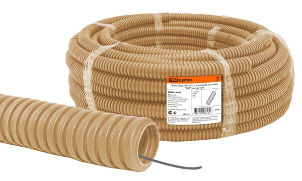 Труба гофрированная ПВХ под дерево (гофра)