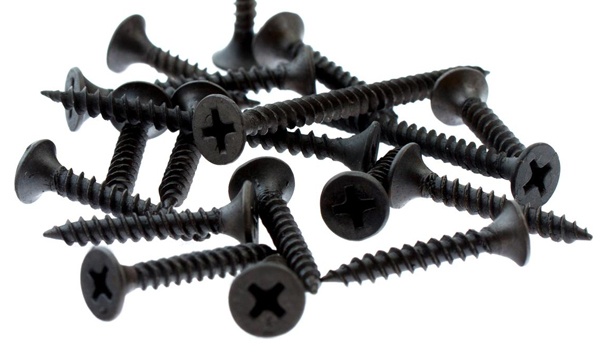 Саморезы для гипсокартона СГМ черные шлиц Ph2