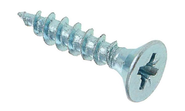 Саморезы универсальные Pozi белый цинк шлиц Pz