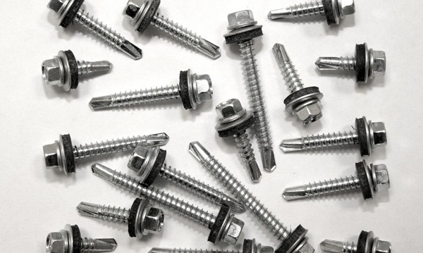 Саморезы кровельные оцинкованные со сверлом с прессшайбой