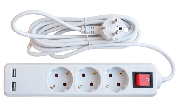 Удлинители электрические бытовые для дома с выключателем