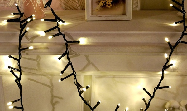 Гирлянда-бахрома Айсикл серия Original IP44 ширина 2,4м высота 0,6м