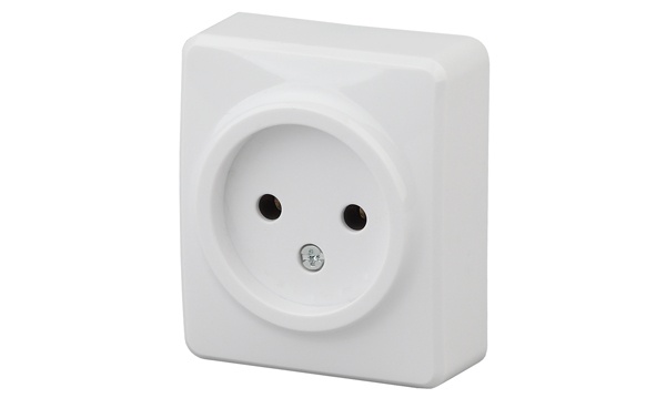 Розетки и выключатели Эксперт Эра IP20 белые открытой установки