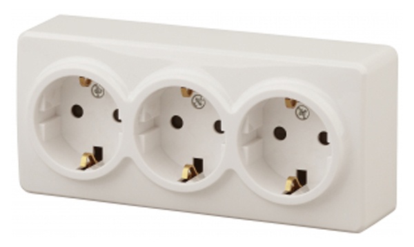 Розетки и выключатели Эксперт Эра IP20 слоновая кость открытой установки