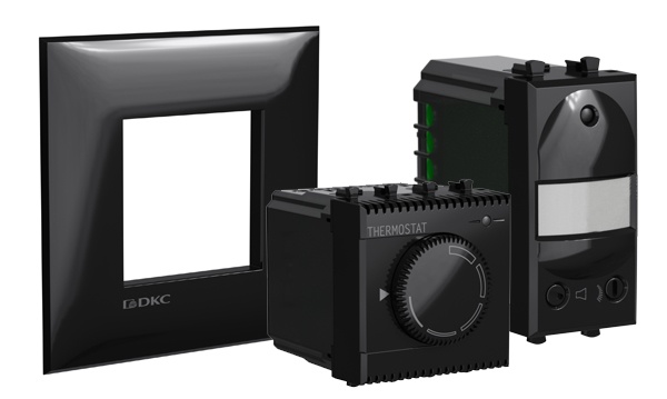 Механизмы коллекции ЭУИ DKC Avanti черный квадрат