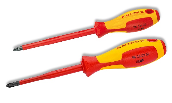 Диэлектрические отвертки VDE крестовые PZ pozidriv до 1000В