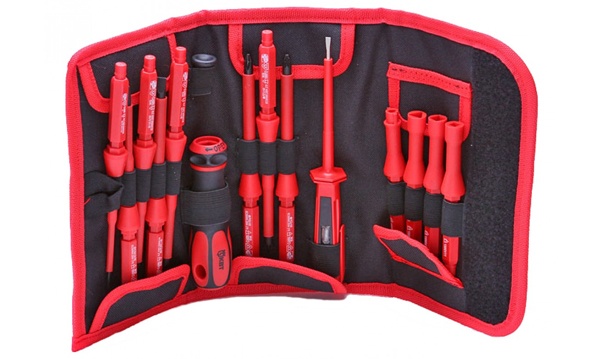 Наборы диэлектрических отверток до 1000В со сменными стержнями, битами