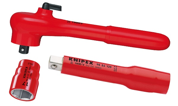 Ключи гаечные со сменными головками 3/8 VDE диэлектрические до 1000В