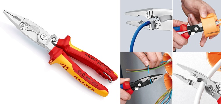 Электромонтажные клещи с функцией снятия изоляции