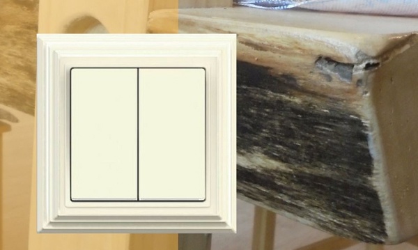 Накладки Jung серия LS Слоновая кость