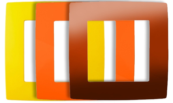 Рамки Эра Серия 12 цветные (пластик)