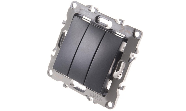 Механизмы Эра Серия 12 антрацит