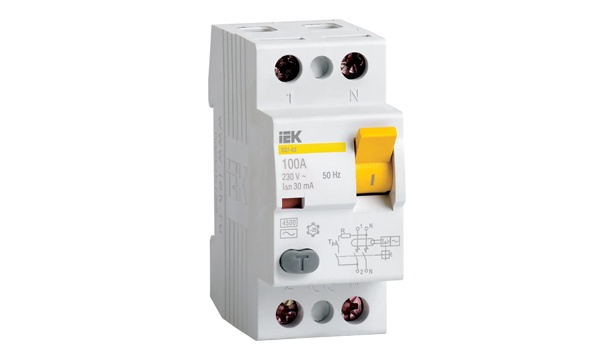 УЗО двухполюсные ВД1-63S тип AC селективные IEK