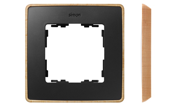 Рамки Simon 82 Detail Select графит дерево