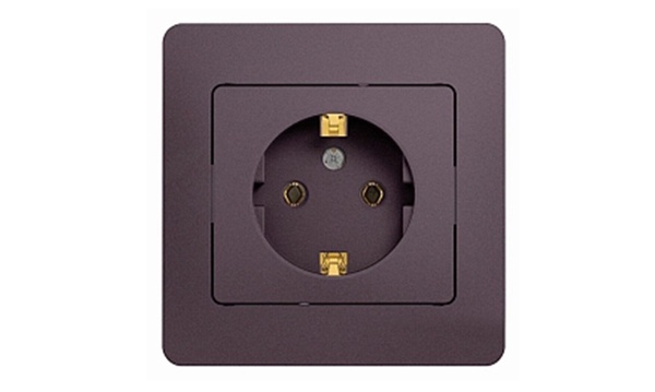 Розетки и выключатели Glossa сиреневый туман