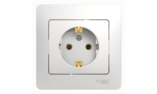 Розетки и выключатели Glossa белые