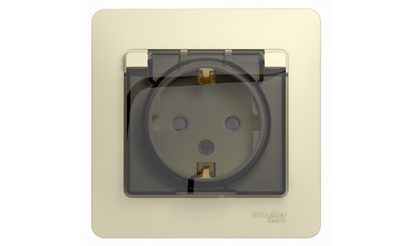 Розетки и выключатели Glossa бежевые