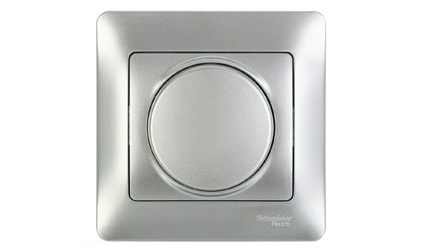 Розетки и выключатели Glossa алюминий