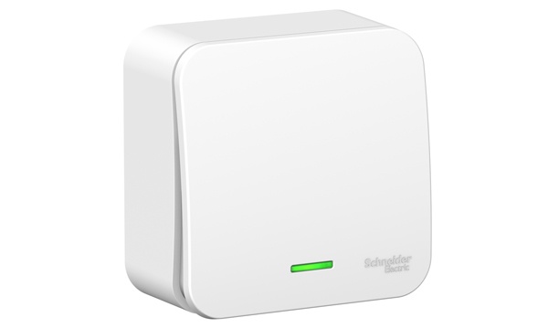 Розетки и выключатели Blanca Systeme Electric белые открытой установки (с пластиковой пластиной)