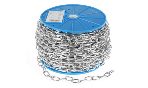 Цепь короткозвенная оцинкованная DIN766