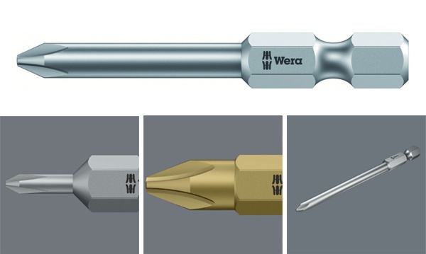 Биты крестовые PH phillips удлиненные для шуроповерта и отверток