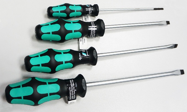 Отвертки простые, ударные, с деревянной ручкой, из нержавейки