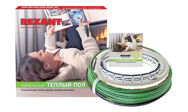 Кабель двухжильный Rexant Slim теплый пол под плитку