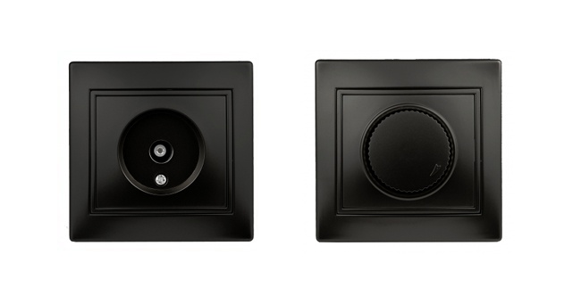 Механизмы Intro серия Plano антрацит