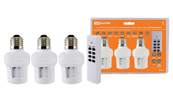 Патроны для ламп с пультом дистанционного управления