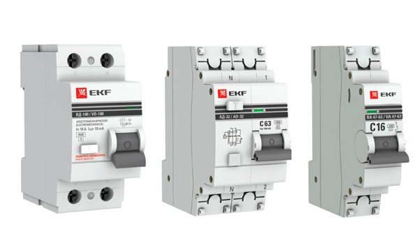 Автоматические выключатели, УЗО, контакторы, рубильники EKF
