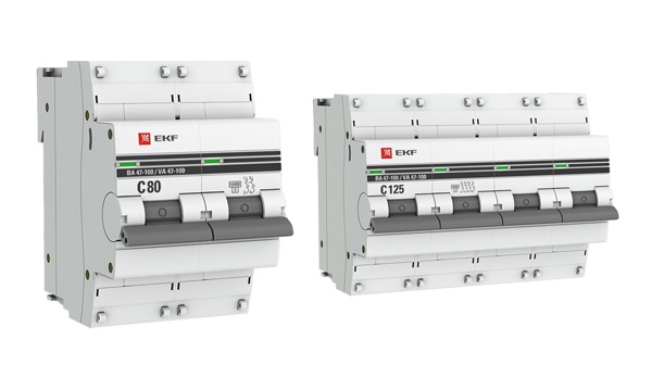 Автоматические выключатели ВА47-100 с характеристикой C (до 125A) 10kA PROxima EKF
