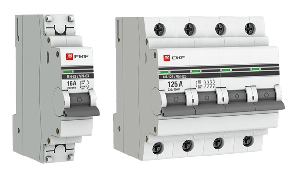 Выключатели нагрузки модульные ВН-63 и ВН-125 PROxima EKF