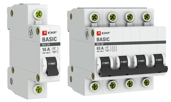 Выключатели нагрузки модульные ВН-29 Basic EKF