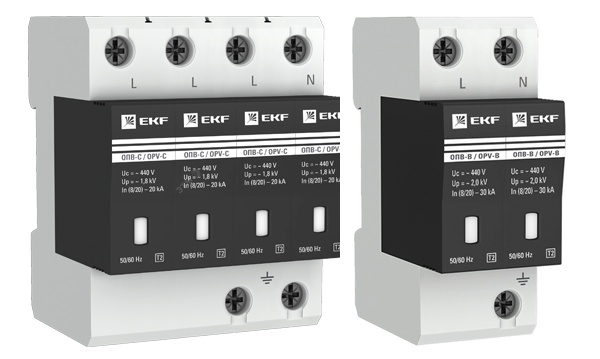 Ограничители импульсных перенапряжений ОПС1, OV12 (УЗИП) PROxima EKF