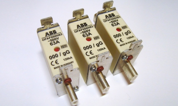 Плавкие вставки предохранители ABB серии OFAF gG