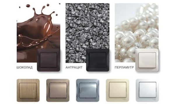 Розетки и выключатели ЭУИ Glossa механизмы