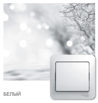 Механизмы в сборе с рамкой Glossa белые