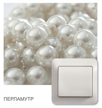 Механизмы в сборе с рамкой Glossa перламутр