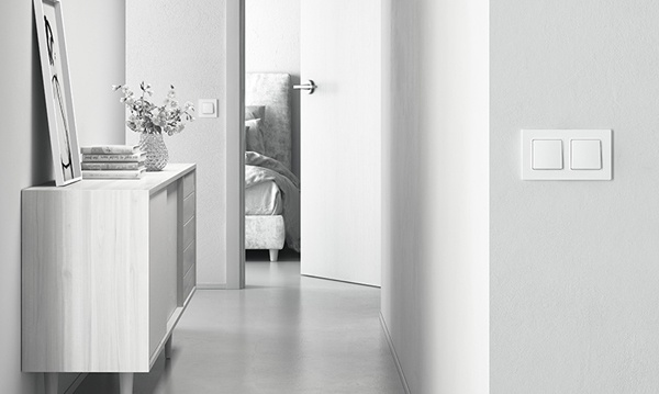 Клавиши и накладки на механизмы Simon 82 Concept белый матовый