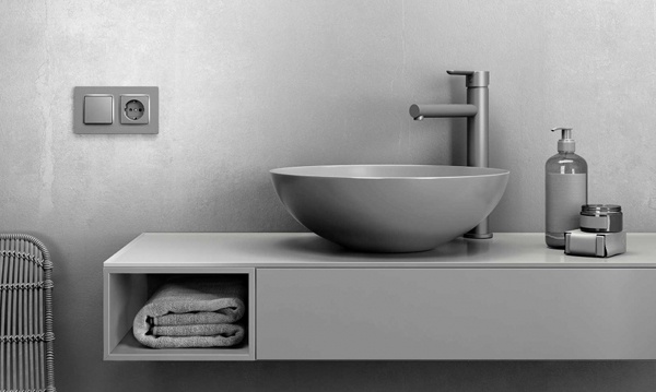 Клавиши и накладки на механизмы Simon 82 Concept титан матовый