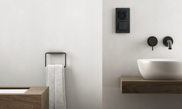 Клавиши и накладки на механизмы Simon 82 Concept черный матовый