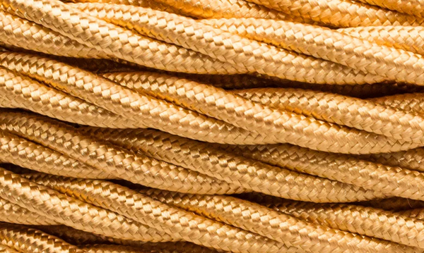 Ретро провода силовые Bironi золото глянец