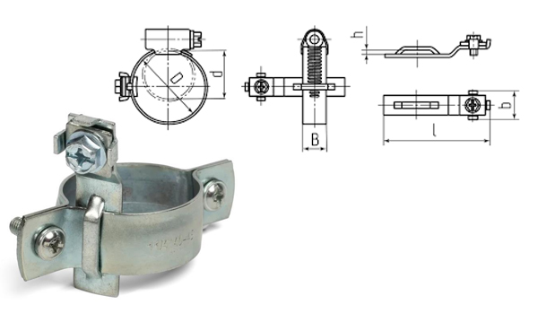 Хомуты заземления ТХЗ трубные