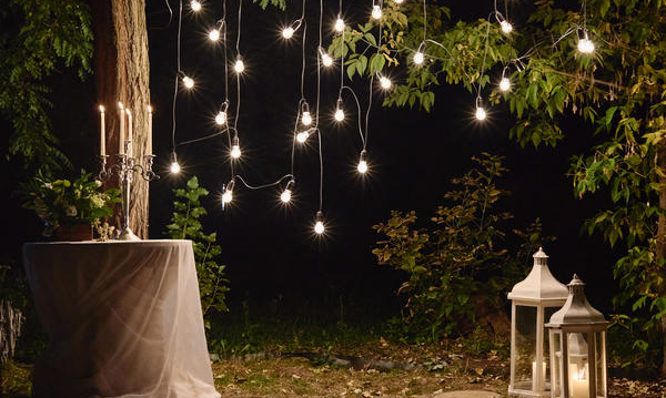 Садовые светильники и гирлянды на солнечных батареях