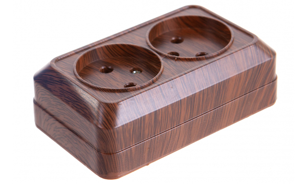 Розетки и выключатели Intro серия Quadro Венге открытой установки