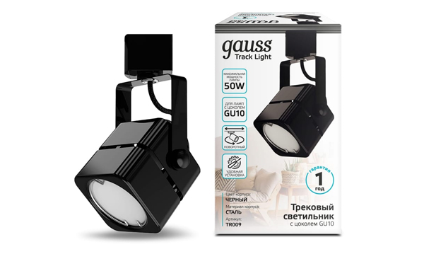 Трековые светильники Gauss под лампу