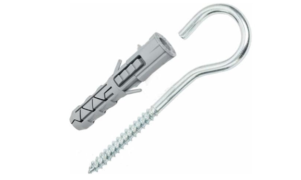 Дюбели с крюком, полукольцом