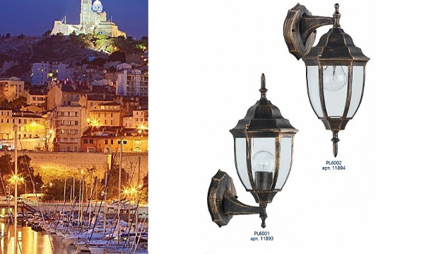 Садово-парковые светильники серия Марсель