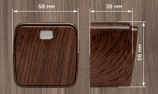 Розетки и выключатели Минск EKF IP20 темное дерево открытой установки