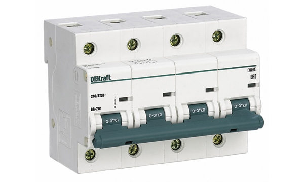 Автоматические выключатели ВА-201 10кА DEKraft характеристика D
